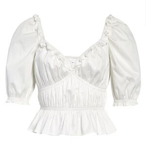 Reformation Vineyard Blouse White